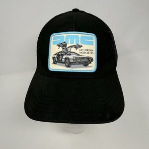 American Needle Black Hat with Blue and White Patch